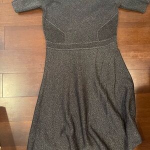 guc banana republic metallic black/gray stretchy Dress medium